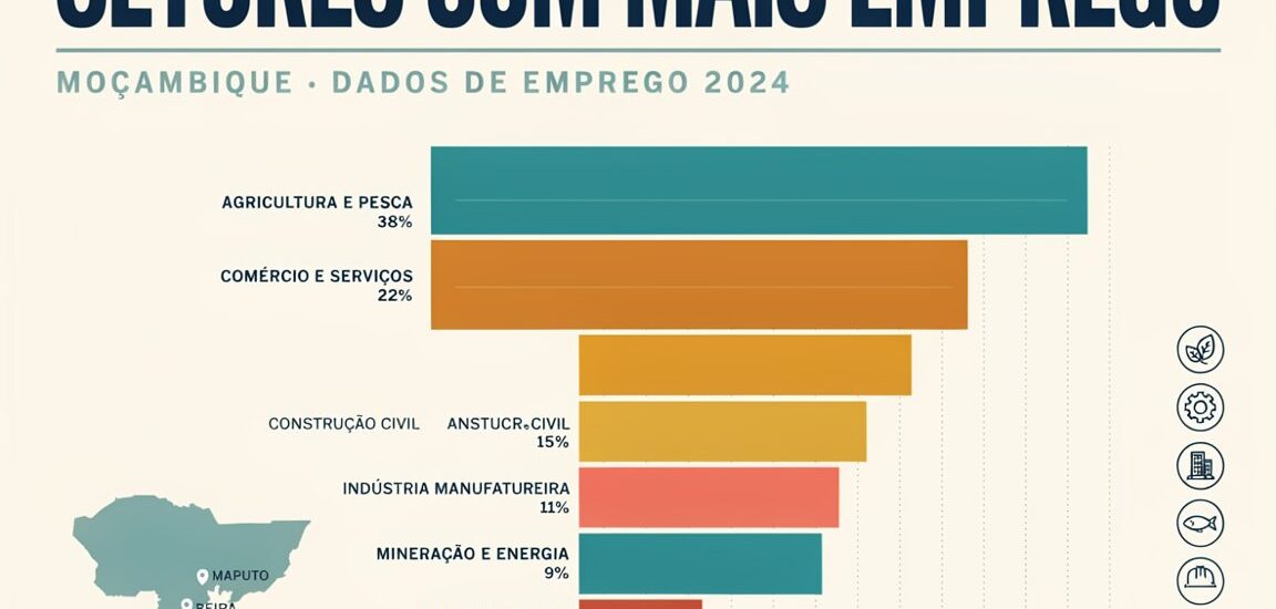 setores com mais emprego em mocambique